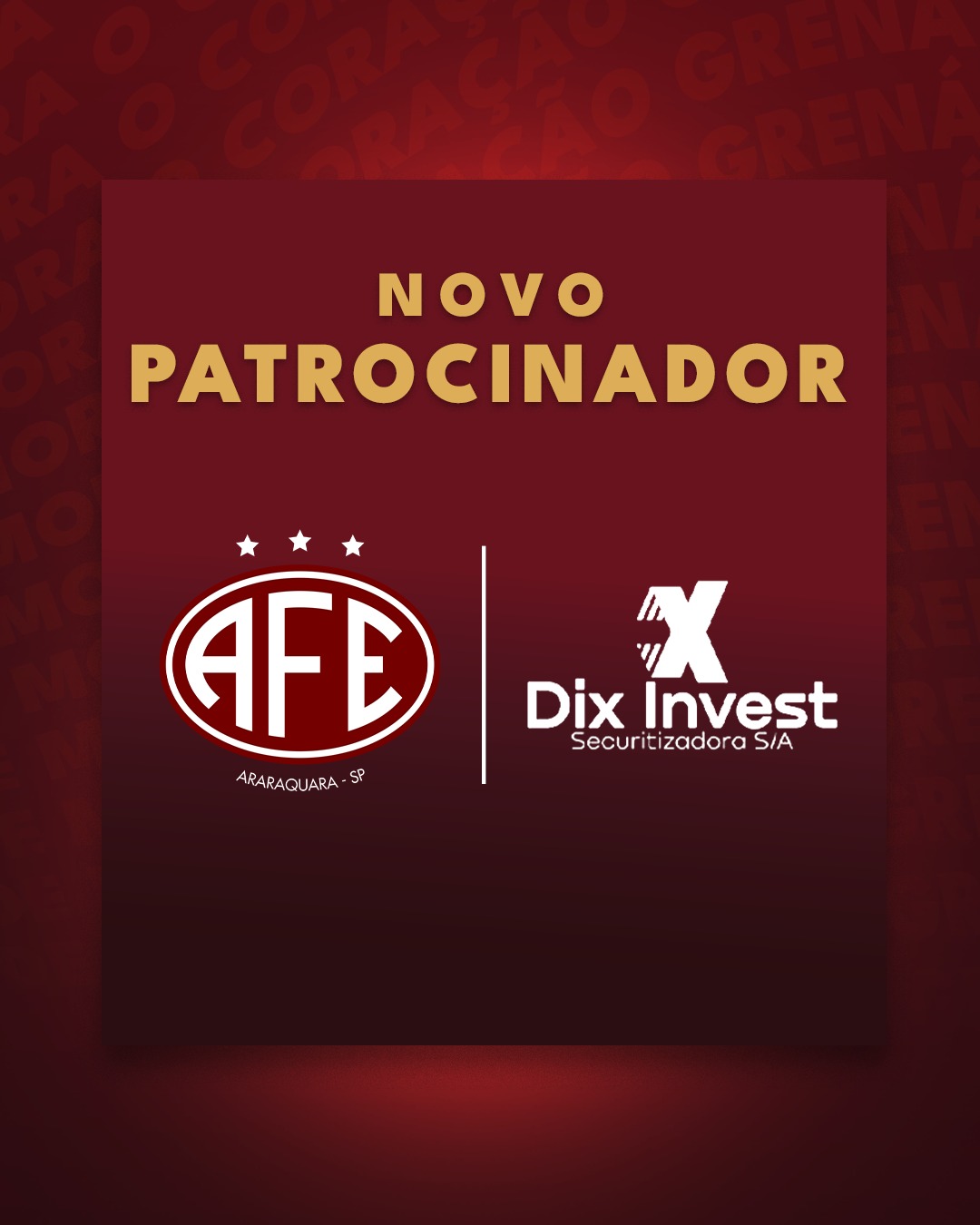 Dix Invest patrocina a Ferroviária e reforça compromisso com o esporte